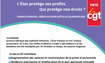 Lettre ouverte adressée à la ministre des Armées  - Répression syndicale chez EURENCO SORGUES.