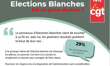 Tract FNTE - Élections Blanches - Est-ce grave docteur ?