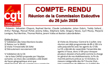 Compte Rendu de la Commission Exécutive AIA Clermont-Ferrand du 26 juin 2026