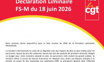 Déclaration Liminaire de la FS-M du 18 juin 2026.