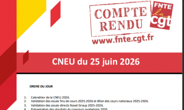 Déclaration Liminaire et Compte Rendu de la CNEU du 25 juin 2026